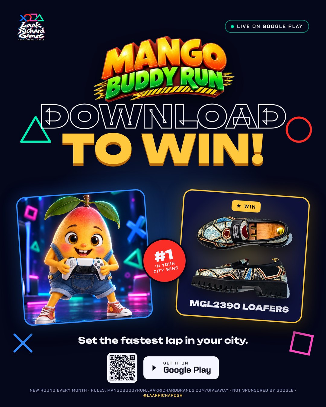 Mango Buddy Run Download to Win poster